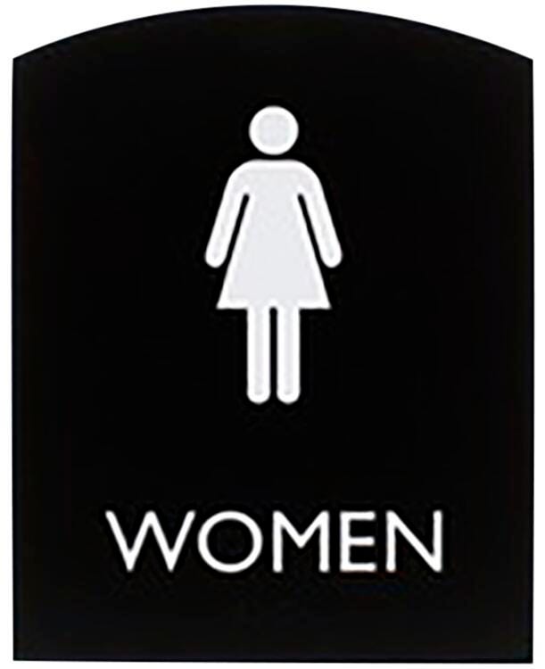 Lorell Women's Restroom Sign, 8-1/2 x 7 Inches, Item Number 2025865
